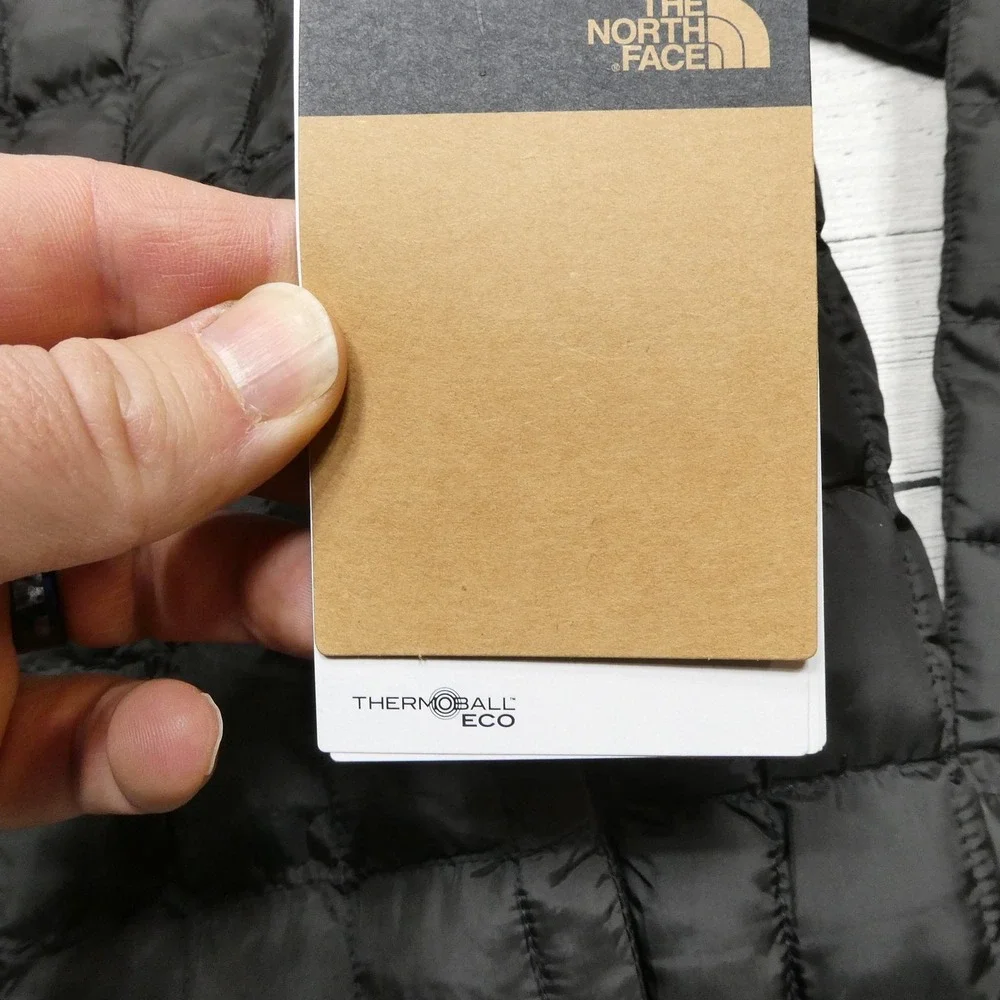 The North Face ThermoBall Eco Jacket Mens Large Black Full Zip Puffer NWT NEW